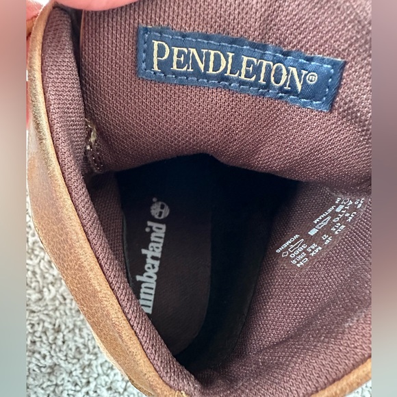 Timberland Pendleton Saddle Brown High Heeled Leather Ankle Boots | Size 10 - Picture 7 of 8